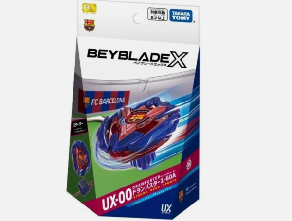 Beyblade X UX-00 Dranbuster 1-60A Metall Mantel Blau FC Barcelona