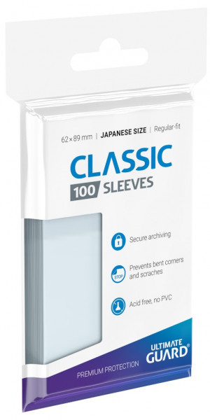 Ultimate Guard Classic Soft Sleeves Japanese Size 100 Stück