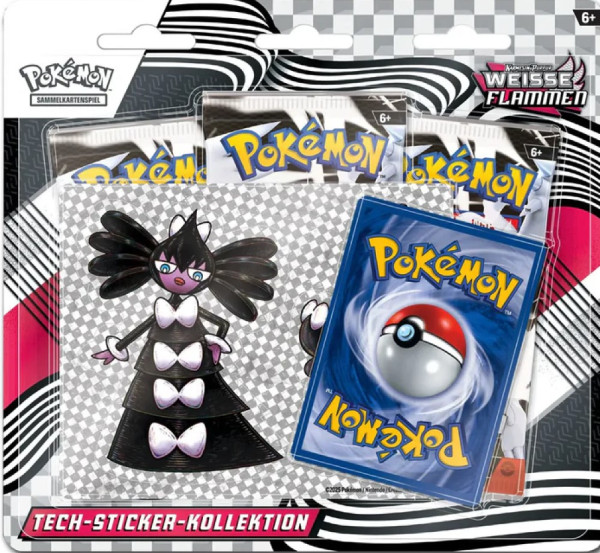 [DEU] Pokemon - Karmesin & Purpur - Weisse Flammen - Tech Sticker Kollektion