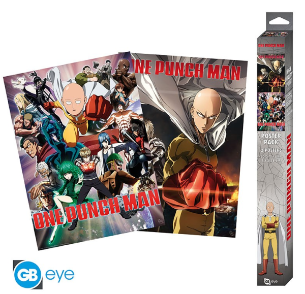 [POSTER] One Punch Man - Saitama & Genos - 52x38 - Chibi