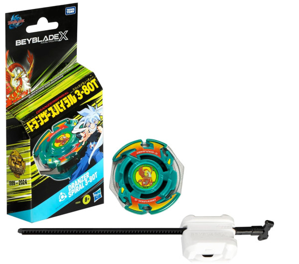 Beyblade X Dranzer Spiral 3-80T Anniversary X-Over Kreisel und Starter