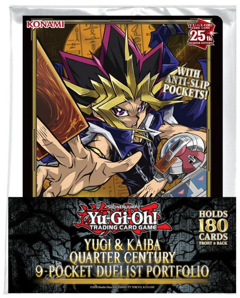 Yu-Gi-Oh Yugi & Kaiba Quarter Century 9-Pocket Portfolio 180 Cards