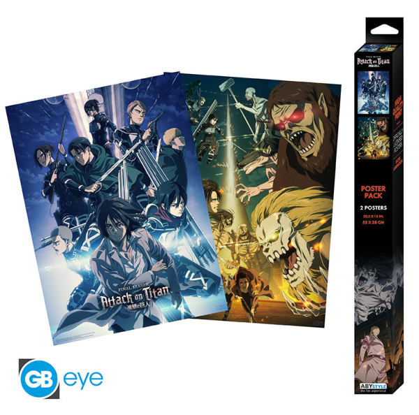 [POSTER] Attack On Titan - Posterset - 52x38 - Chibi