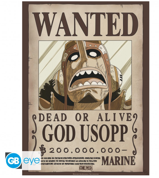 [POSTER] One Piece - Wanted Usopp - 52x38 - Chibi