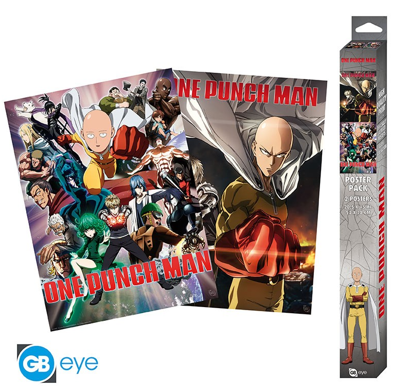 [POSTER] One Punch Man - Saitama & Genos - 52x38 - Chibi | Poster ...