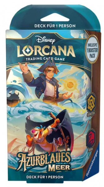 [DEU] Lorcana Azurblaues Meer Starter Deck - Rubin & Saphir