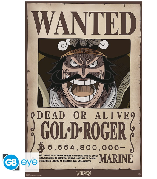 [POSTER] One Piece - Wanted Gol d. Roger - Maxiposter (91,5x61)