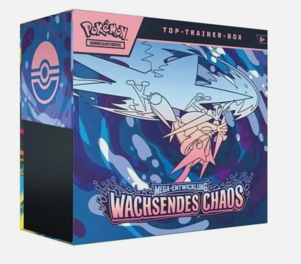 [DEU] Pokemon Mega-Entwicklung Wachsendes Chaos Top Trainer Box (Max Bstellmenge 2 Stück)