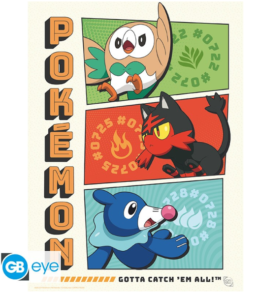 [POSTER] Pokemon - Starter Generation 7 - (21x29,7)