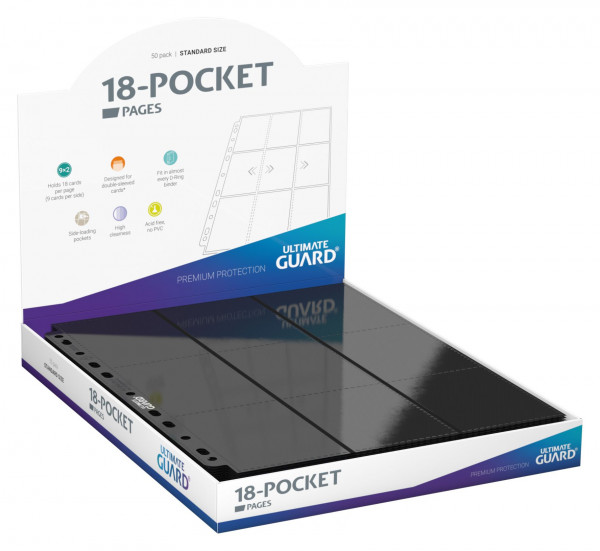 Ultimate Guard 18 Pocket Pages Standard Size Schwaz