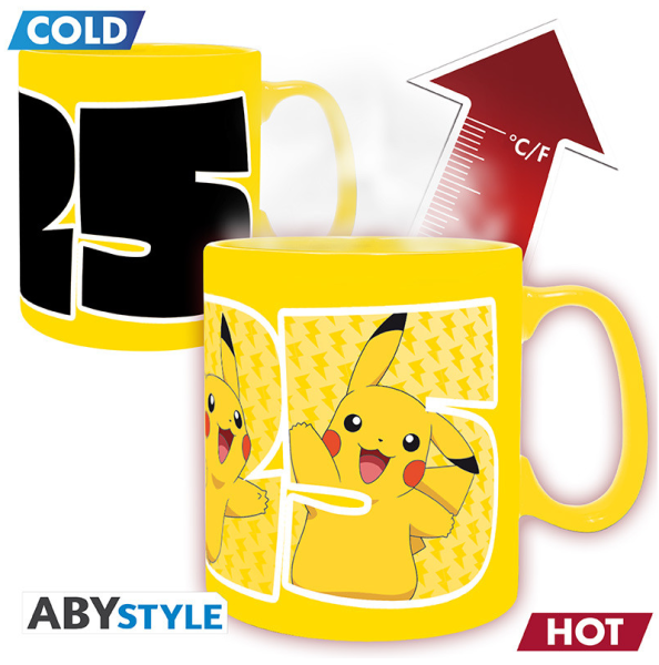 Pokemon - Pikachu 25 - Mug Heat Change - 460 ml