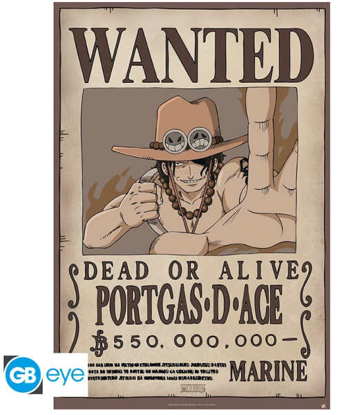 [POSTER] One Piece - Wanted Ace - Maxiposter (91,5x61)