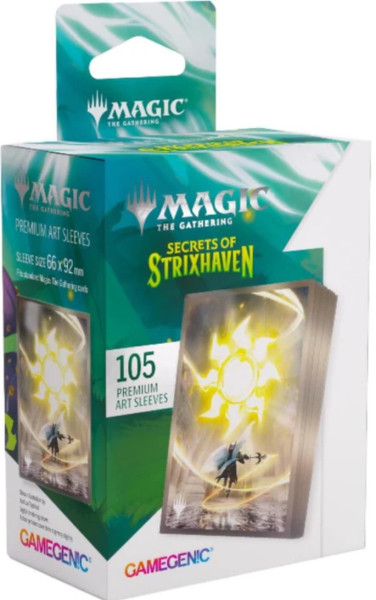 [Zubehör] Magic: The Gathering Secrets of Strixhaven Premium Art Sleeves Plains