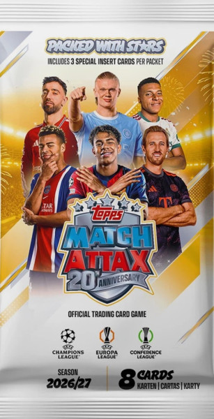 [Sport] Topps Match Attax 20th Anniversary Booster Pack 2026/2027