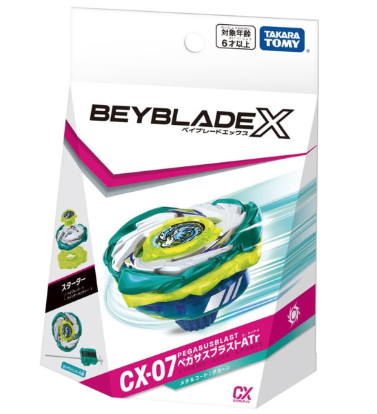 Takara Tomy Beyblade X CX-07 Starter Pegasus Blast ATr