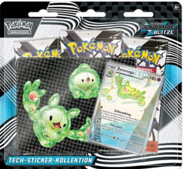 [DEU] Pokemon - Karmesin & Purpur - Schwarze Blitze - Tech Sticker Kollektion