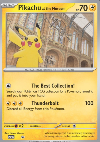 [ENG] 2026 Pikachu at the Museum Promokarte