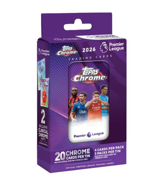 [ENG] Topps Chrome Premier League 2026 Tin Box