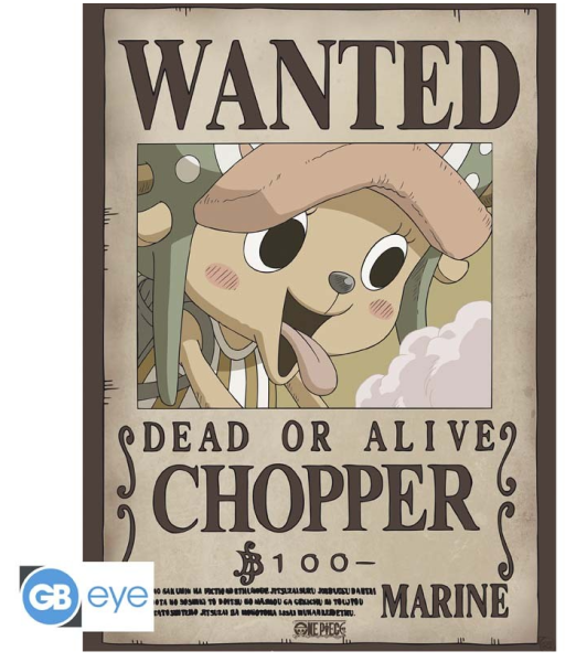 [POSTER] One Piece -Wanted Chopper - 52x38 - Chibi