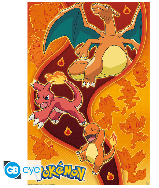 [POSTER] Pokemon - Fire Type - Maxiposter (91,5x61)
