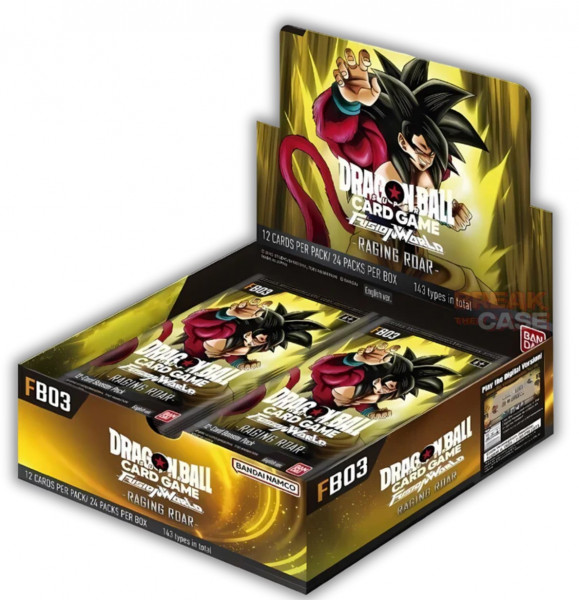 Dragon Ball Super Card Game – FB03 Fusion World Raging Roar Display Englisch