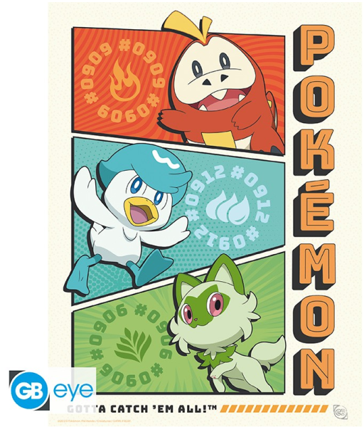 [POSTER] Pokemon - Starter Generation 9 - (21x29,7)