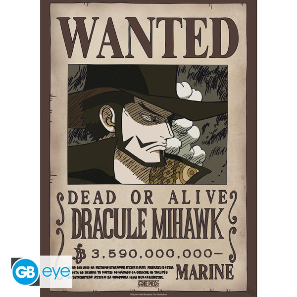 [POSTER] One Piece - Poster Chibi 52x38 - Wanted Mihawk Wano