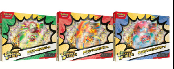 [DEU] Pokemon Erhabene Helden Mega Kollektion Zufällige Auswahl (Max Bestellmeng 3 Koll.)
