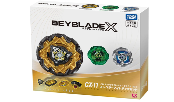 Beyblade X - Takara Tomy -CX-11 „Emperor Might“ Deck-Set