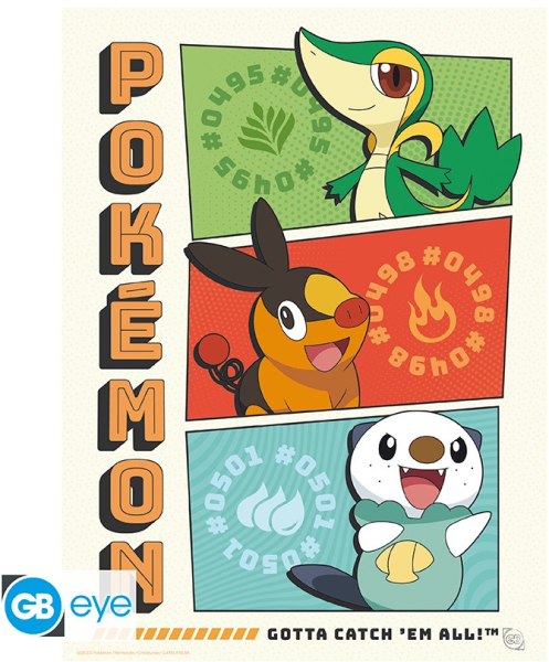 [POSTER] Pokemon - Starter Generation 5 - (21x29,7)