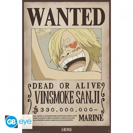 [POSTER] One Piece - Wanted Sanji - Maxiposter (91,5x61)