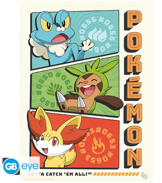[POSTER] Pokemon - Starter Generation 6 - (21x29,7)
