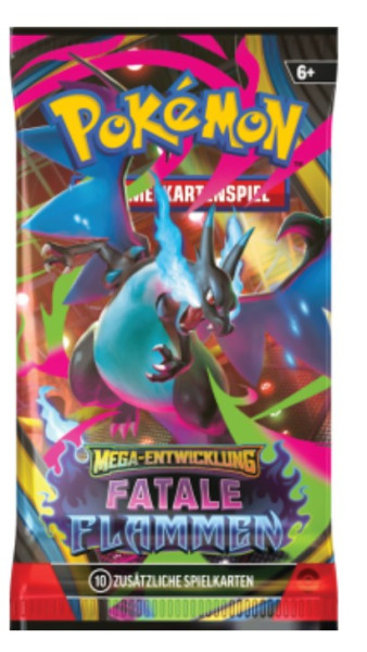 [DEU] Pokemon - Mega Entwicklung - Fatale Flammen - Booster (Diff)