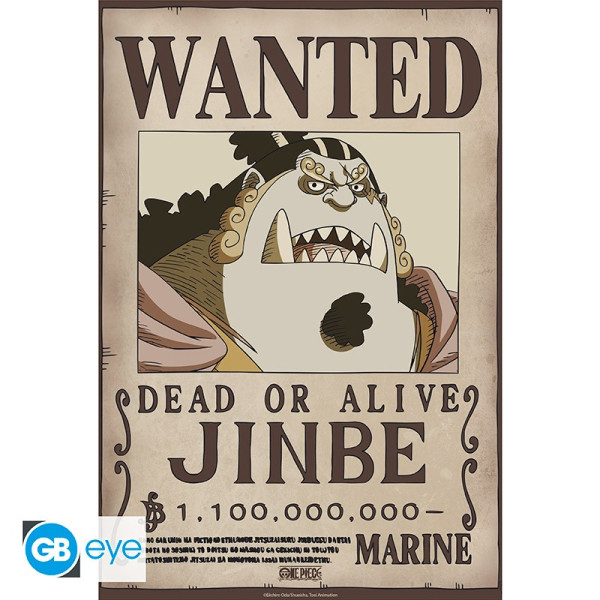 [POSTER] One Piece - Poster Chibi 52x38 - Wanted Jinbe Wano