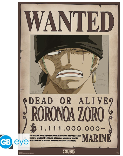 [POSTER] One Piece - Wanted Zoro - Maxiposter (91,5x61)