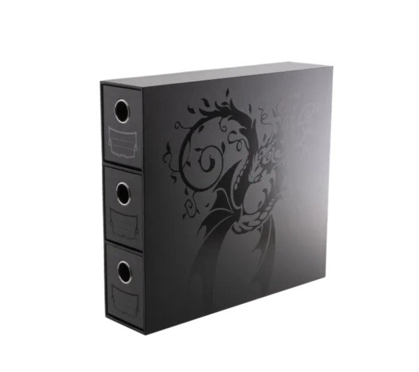 [Zubehör] Dragon Shield Fortress 3 Card Drawers Vertical Black