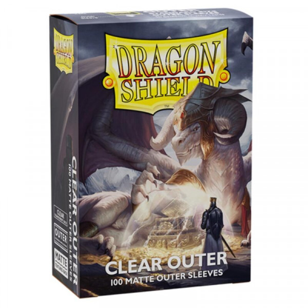Dragon Shield Standard Outer Sleeves - Matte Clear (100 Sleeves)