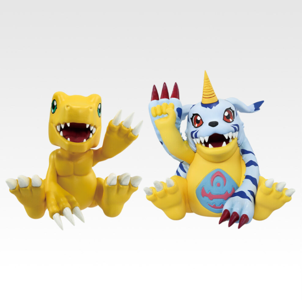 Digimon Adventure Clash of Light and Darkness Agumon & Gabumon Ichibansho figure 7cm