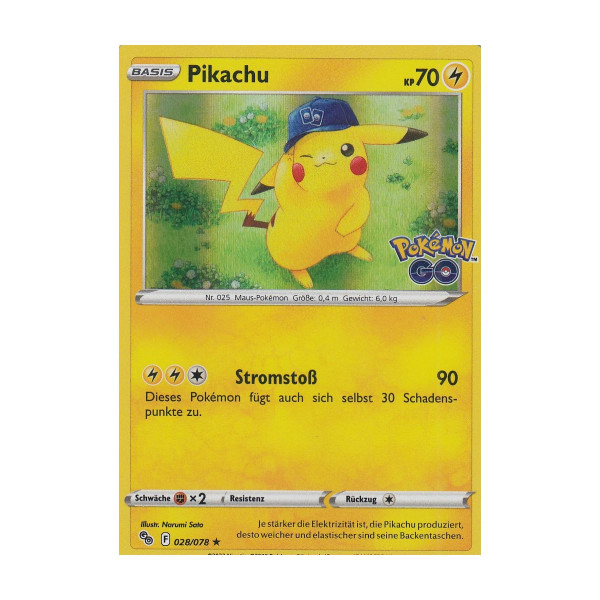 [DEU] Pokemon Go Pikachu 028/078 Sealed Promo