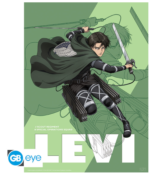 [POSTER] Attack on Titan - Levi - 52x38 - Chibi