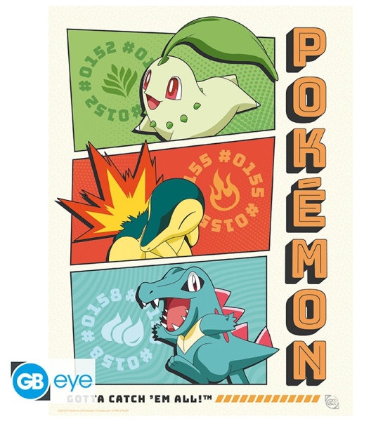 [POSTER] Pokemon - Starter Generation 2 - (21x29,7)