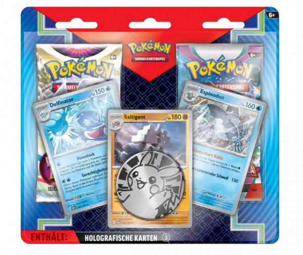 [DEU] Pokemon 2 Pack Blister - Espinodon, Delfinator, Saltigant