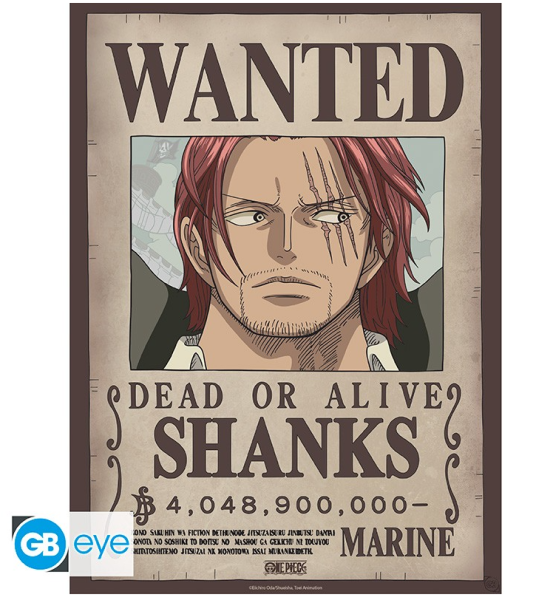 [POSTER] One Piece - Wanted Shanks - 52x38 - Chibi