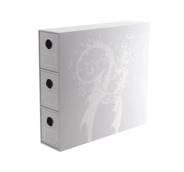 [Zubehör] Dragon Shield Fortress 3 Card Drawers Vertical White