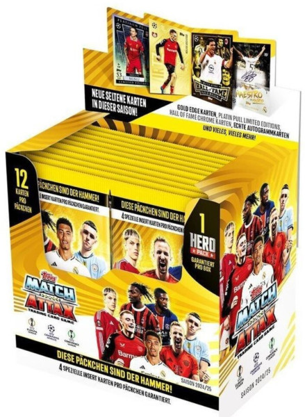 Topps Match Attax Uefa Champions League 2024/25 Booster Display - Deutsch