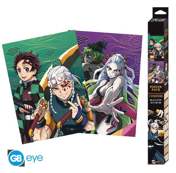 [POSTER] Demon Slayer - Entertainment District - 52x38 - Chibi