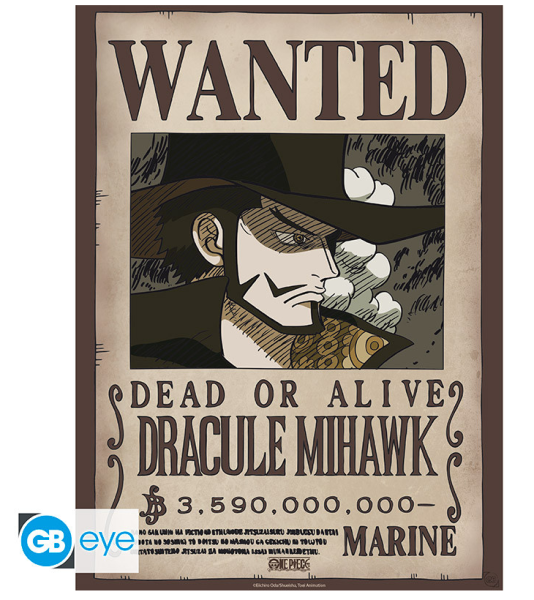 [POSTER] One Piece - Wanted Mihawk - 52x38 - Chibi