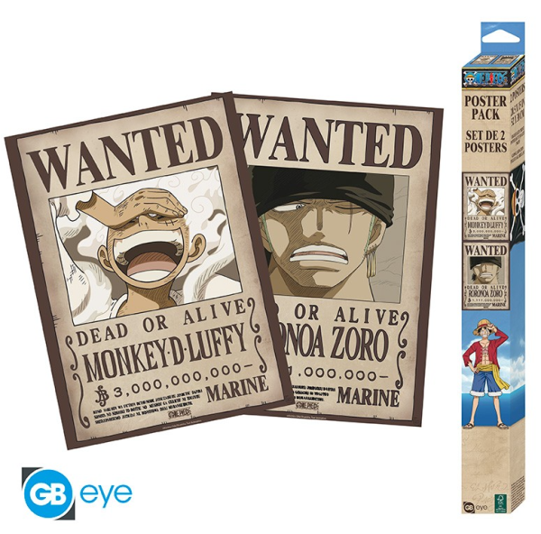 [POSTER] One Piece - Wanted Luffy & Zoro - 52x38 - Chibi