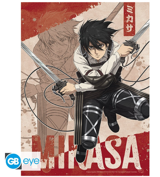 [POSTER] Attack On Titan - Mikasa - (21x29,7)
