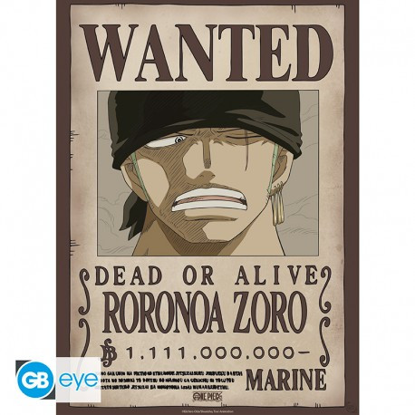 [POSTER] One Piece - Poster Chibi 52x38 - Wanted Zoro Wano